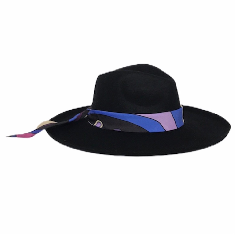 Lack of Color Melodic Fedora Black Wide Brimmed - Picture 4 of 7